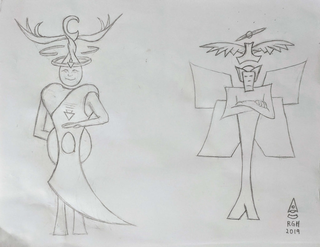 Empress and Emperor Early Sketch