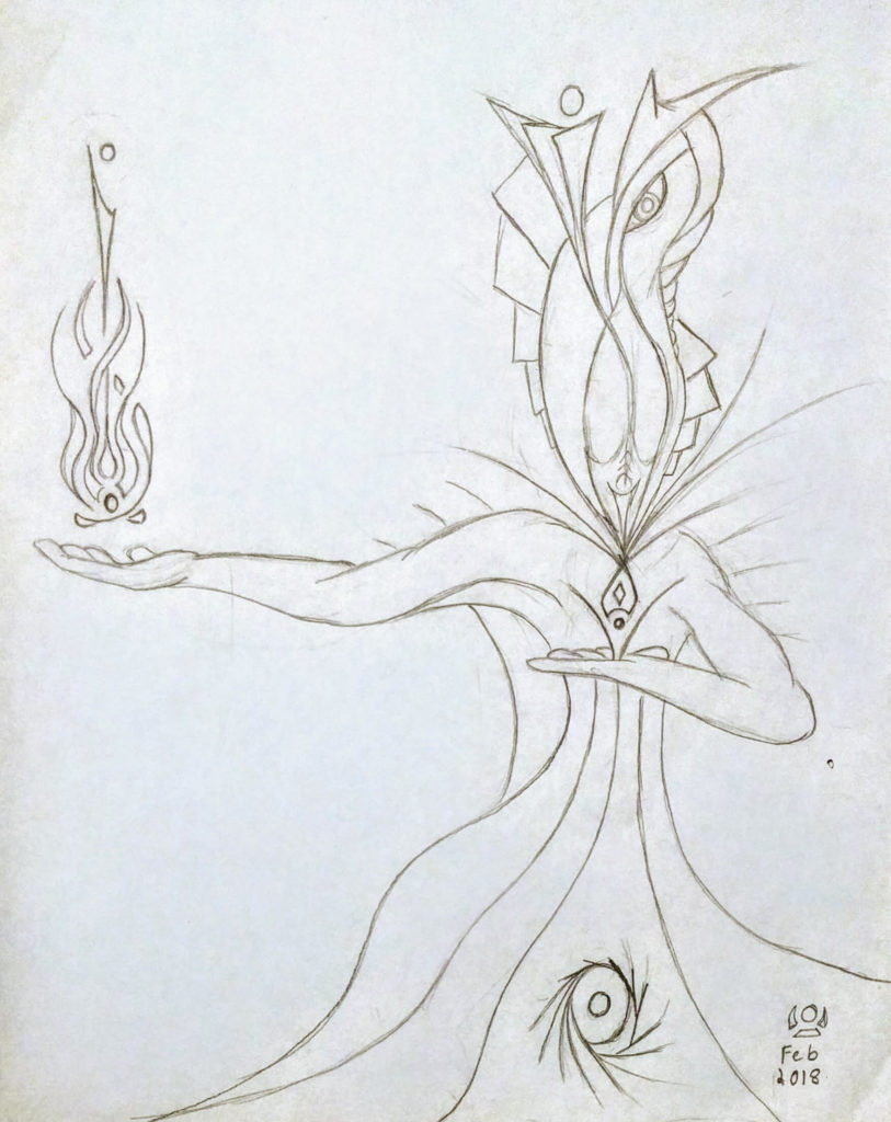 Stealing Fire Doodle by Beholdersphere 2018