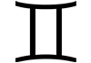 Gemini Astrological Symbol