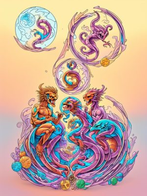 The Lovers Archetype modified in AI Leonardo