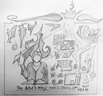 The Artist Way Week 1 drawing